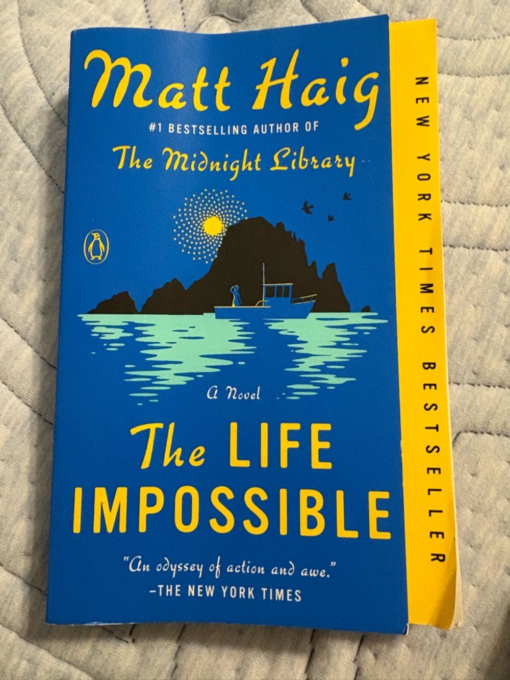 The Life Impossible by Matt Haig - Blue & Yellow Paperback
